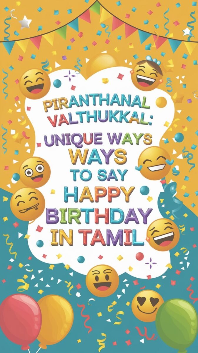 Happy Birthday in Tamil