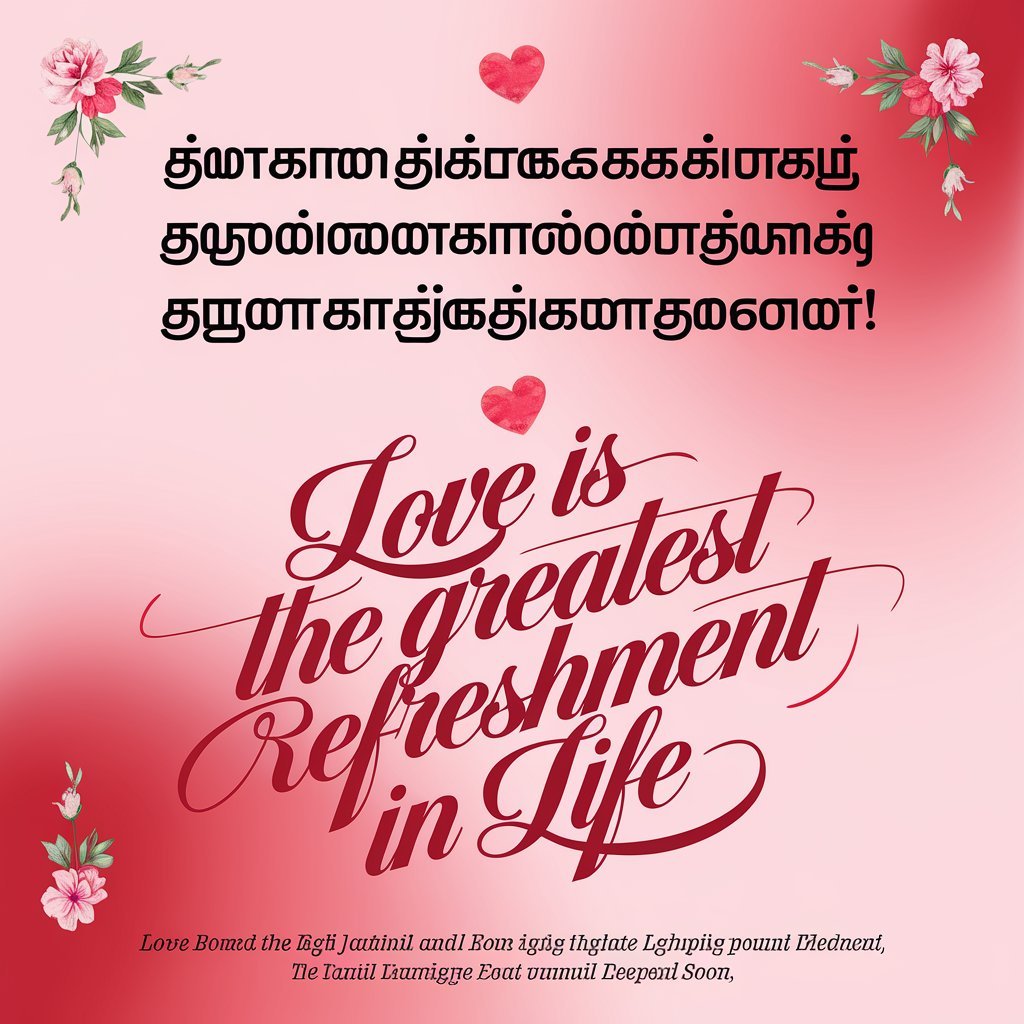 Love Impress Quotes in Tamil