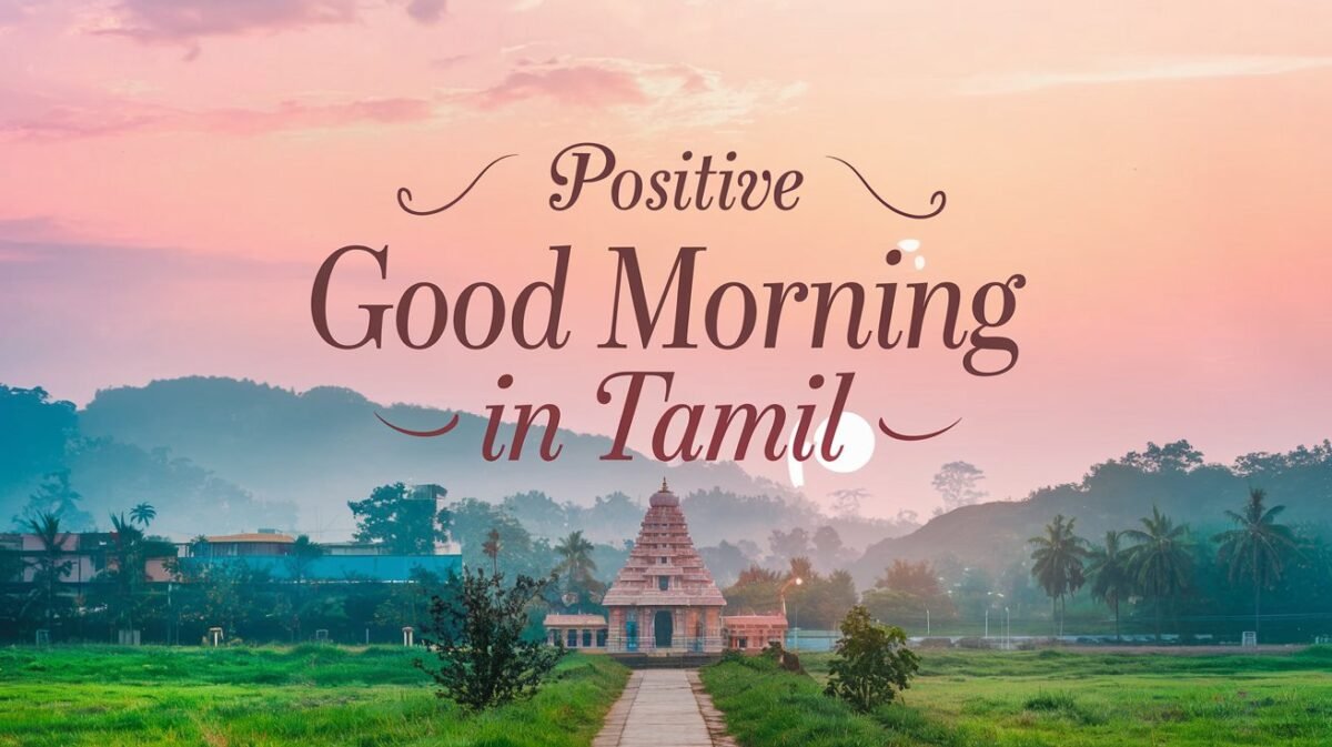 Positive Good Morning in Tamil