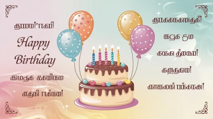 Special Birthday Wishes in Tamil