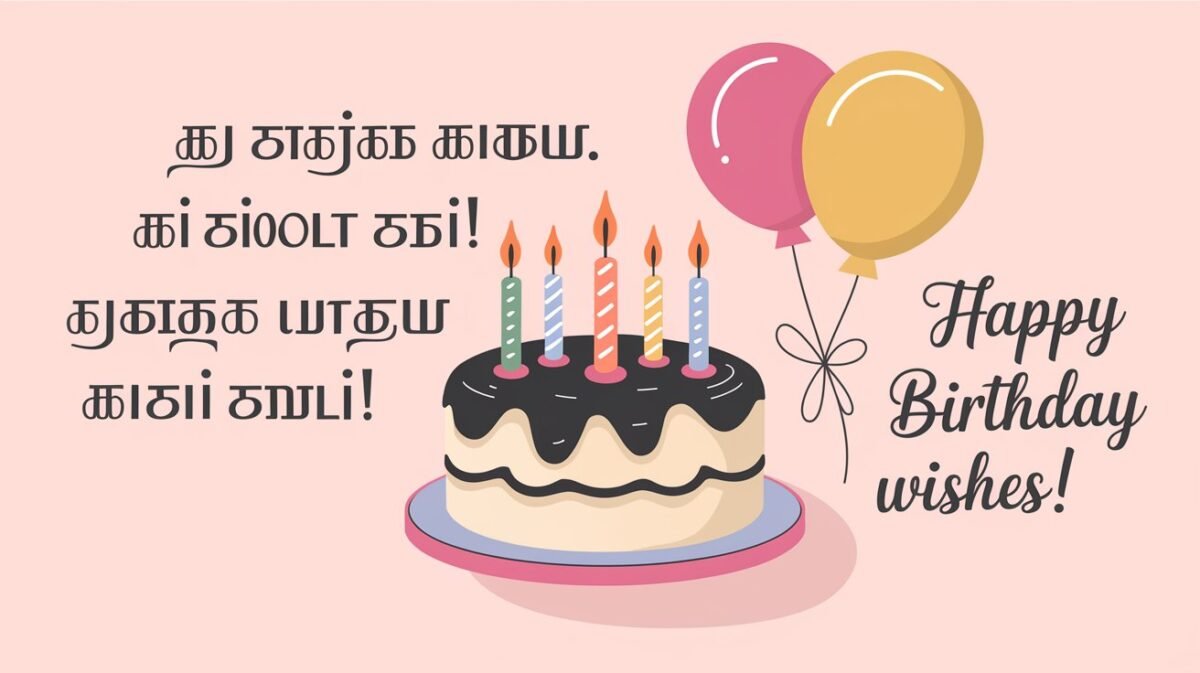 Special Birthday Wishes in Tamil