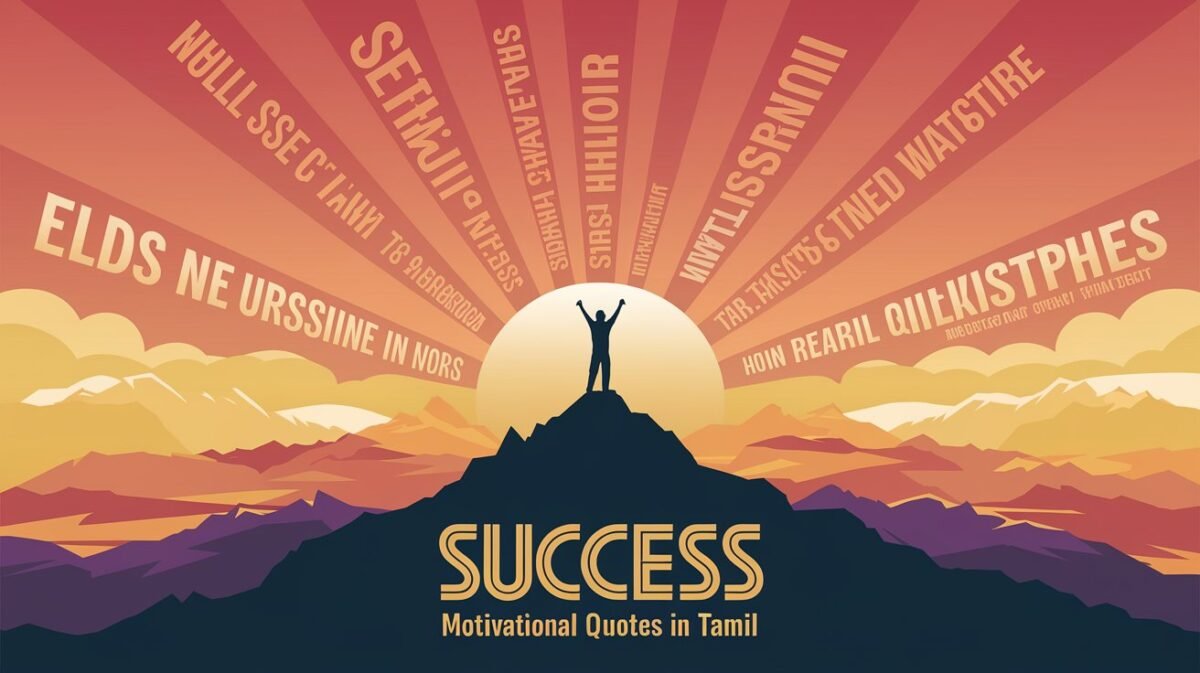 Success Motivational Quotes in Tamil