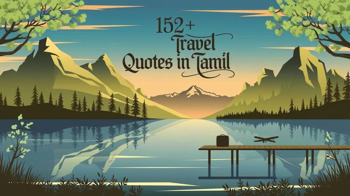 Travel Quotes in Tamil